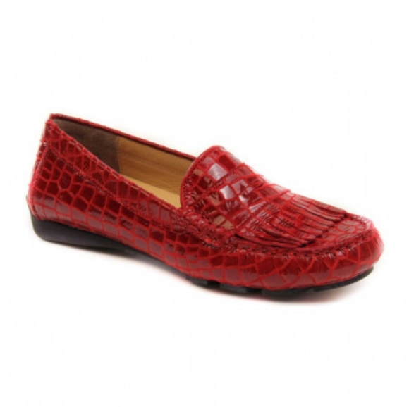 Vaneli Shoes - VANELi Red Leather Crocodile Patent P